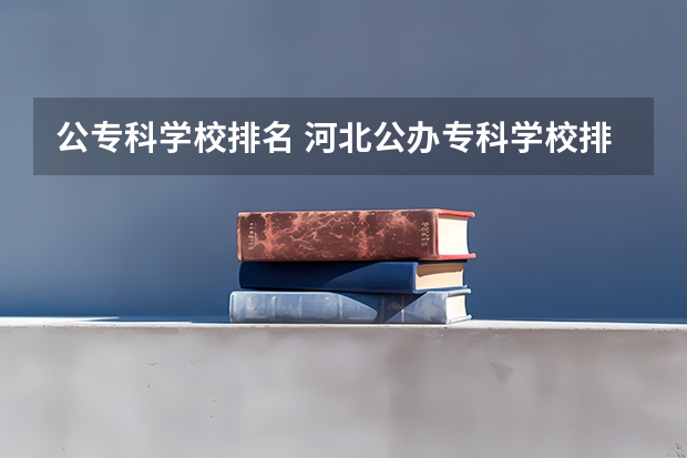 公专科学校排名 河北公办专科学校排名