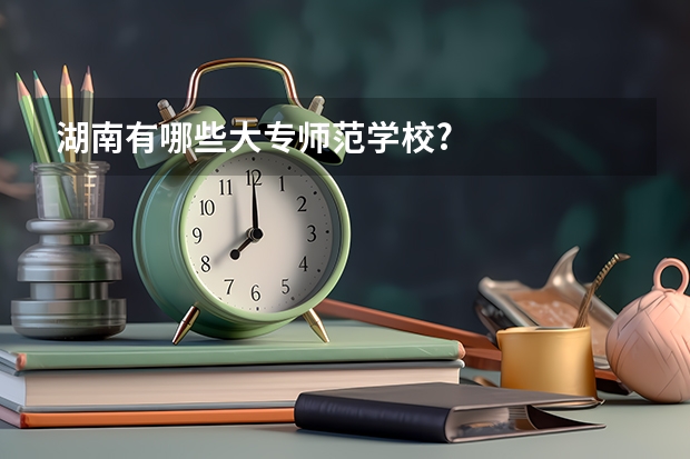 湖南有哪些大专师范学校?