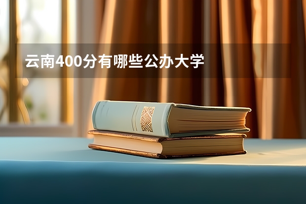 云南400分有哪些公办大学