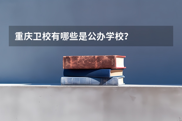 重庆卫校有哪些是公办学校？