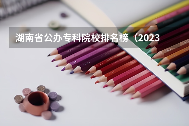 湖南省公办专科院校排名榜（2023中国专科学校排行榜）