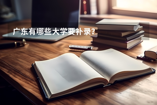 广东有哪些大学要补录？