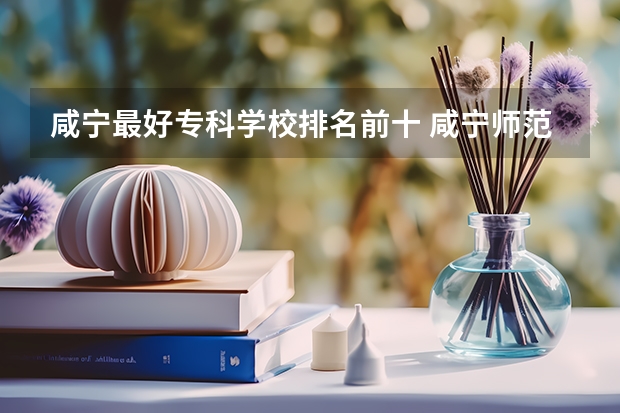 咸宁最好专科学校排名前十 咸宁师范高等专科学校录取分数线