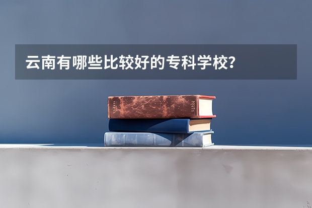 云南有哪些比较好的专科学校？