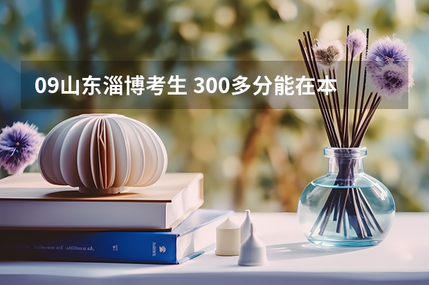 09山东淄博考生 300多分能在本省上什么大学 公办专科/