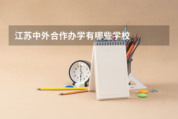 江苏中外合作办学有哪些学校